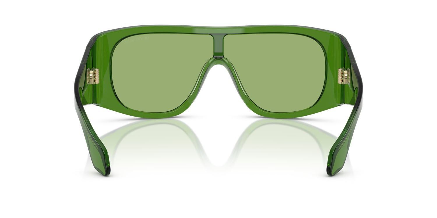 Sunglasses Giorgio Armani AR 8222U (6191/2) color verde trasparente shape rectangle lenses verde