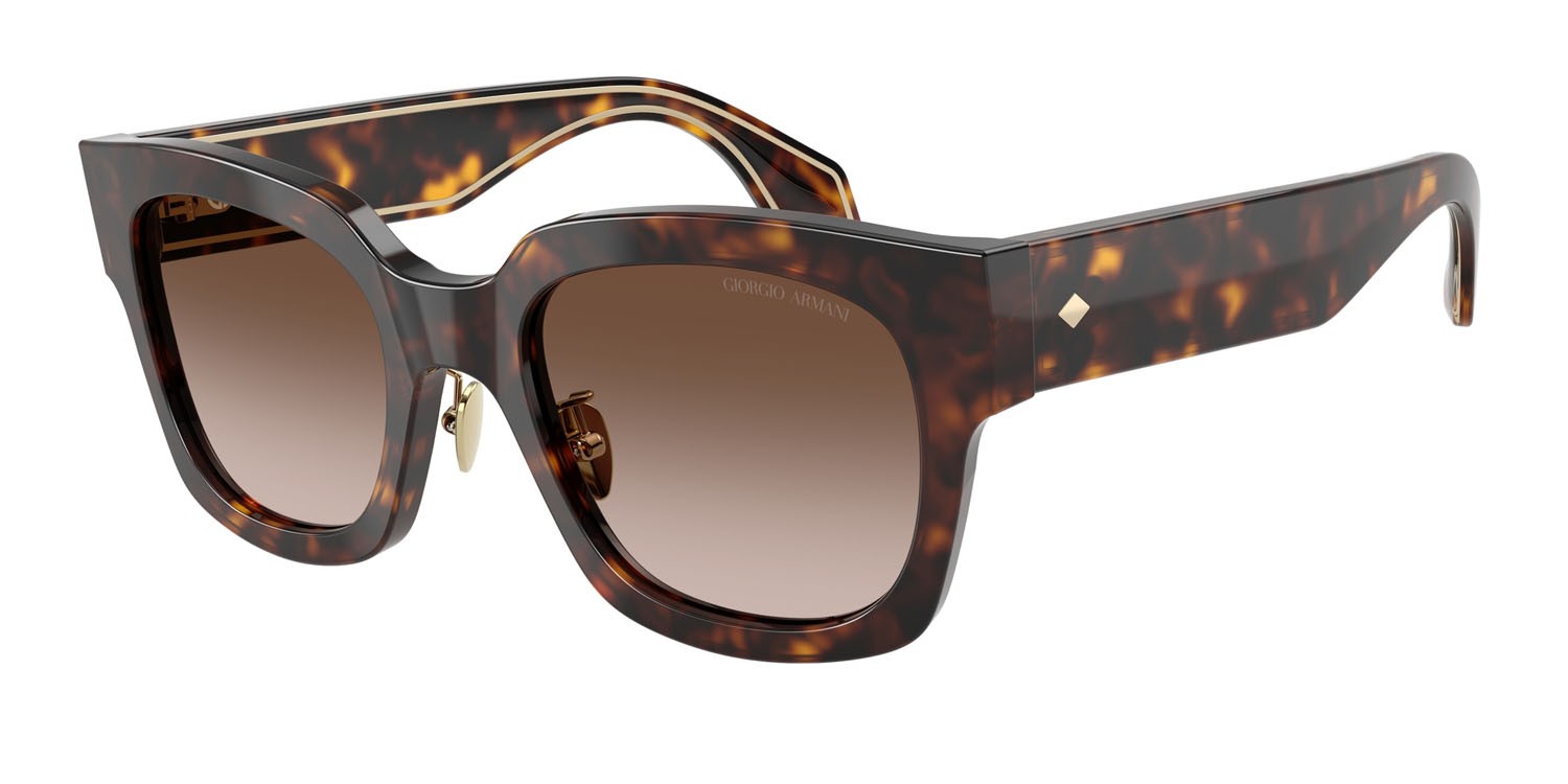 Sunglasses Giorgio Armani AR 8223 (502613) color havana shape square lenses marrone sfumato
