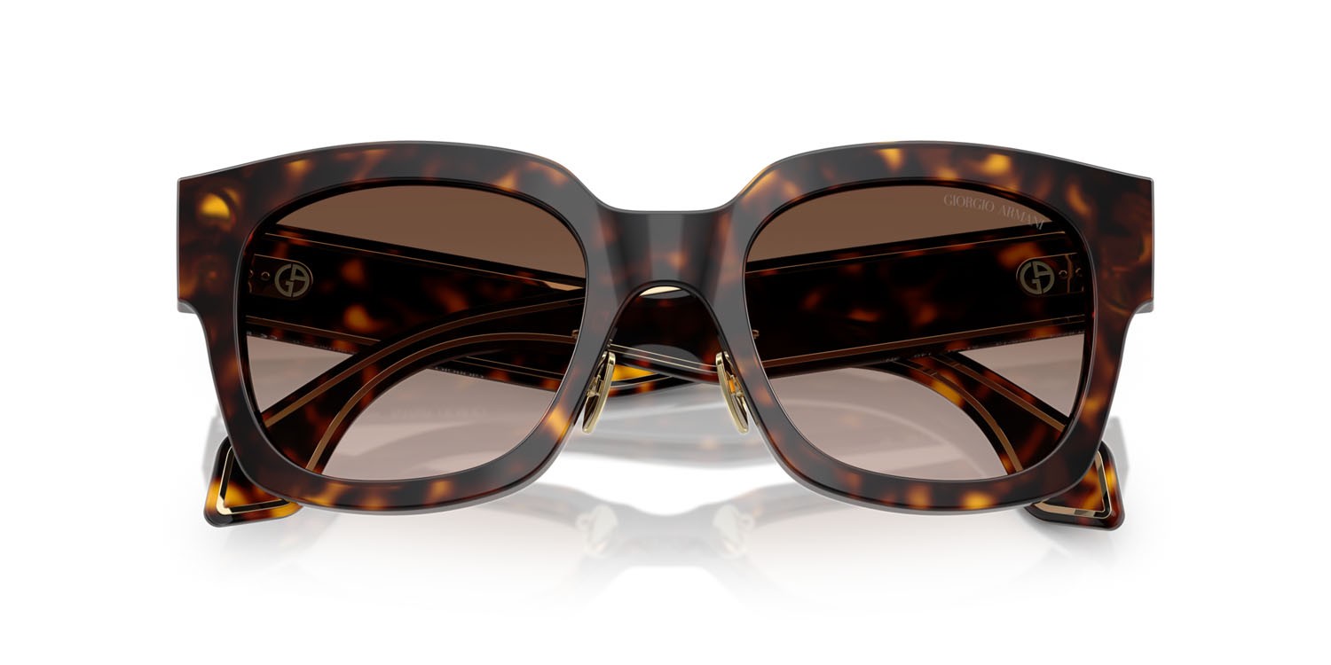 Sunglasses Giorgio Armani AR 8223 (502613) color havana shape square lenses marrone sfumato