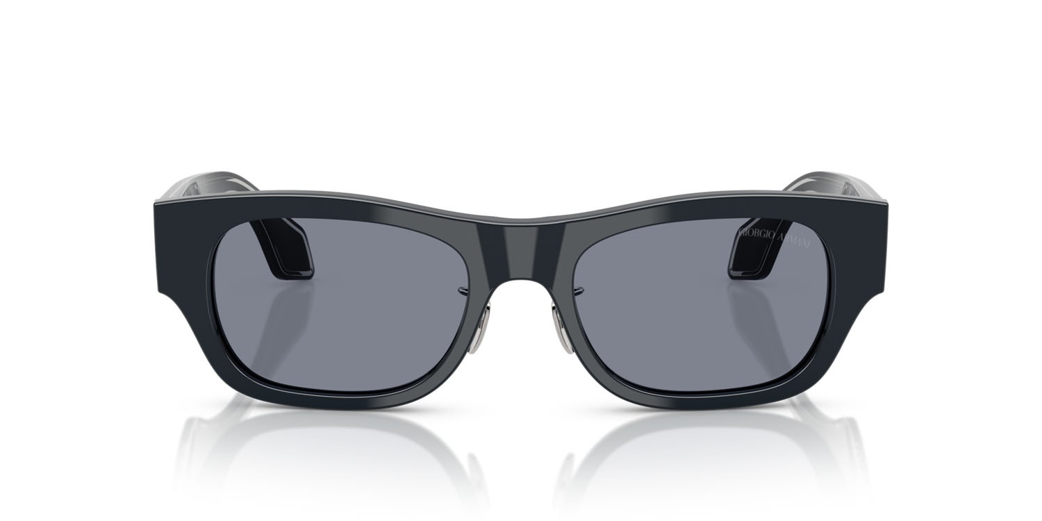 Occhiali da sole Giorgio Armani AR 8224 (615719) colore blu icon forma quadrato lenti blu
