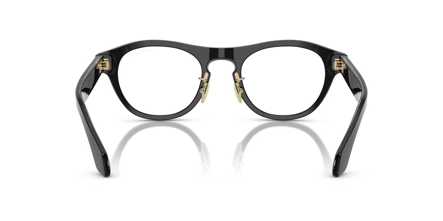 Occhiali da sole Giorgio Armani AR 8225 (50011W) colore nero forma ovale lenti trasparente