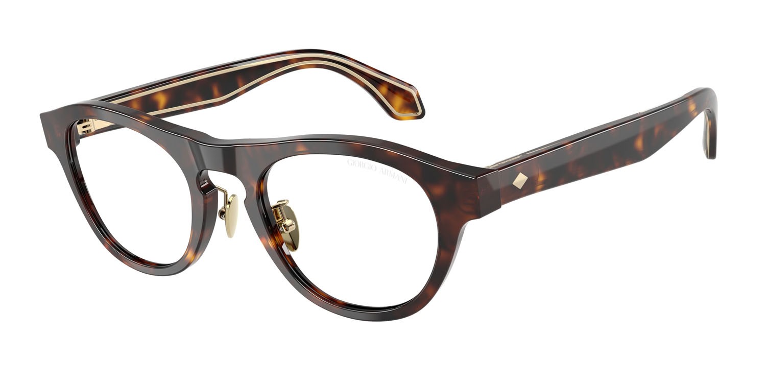 Sunglasses Giorgio Armani AR 8225 (50261W) color havana shape oval lenses trasparente