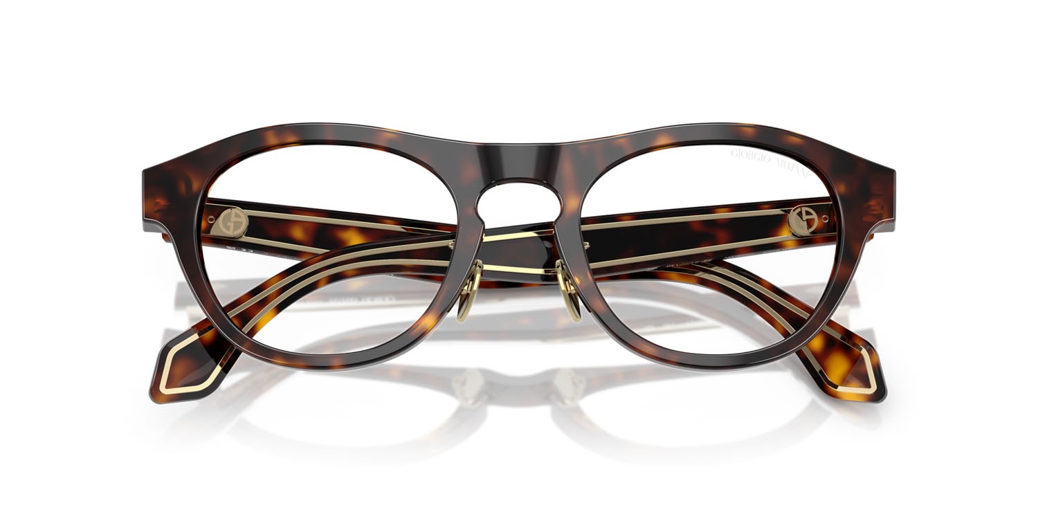 Sunglasses Giorgio Armani AR 8225 (50261W) color havana shape oval lenses trasparente