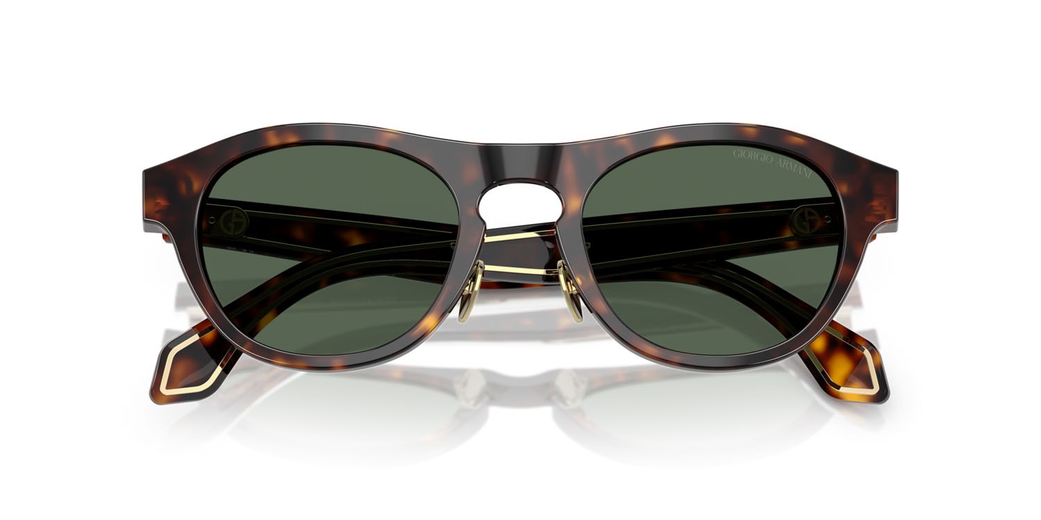 Sunglasses Giorgio Armani AR 8225 (502671) color havana shape oval lenses verde scuro