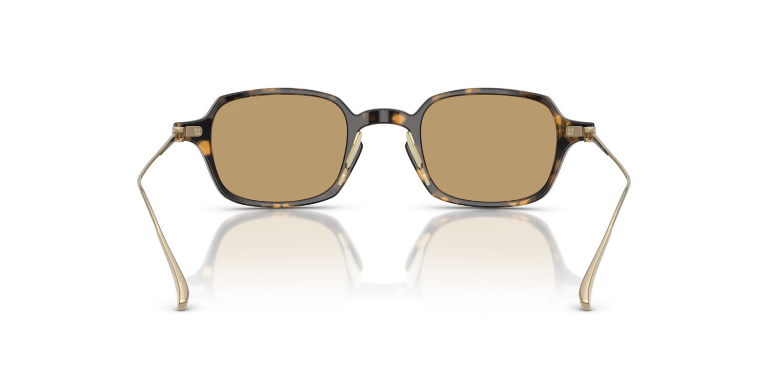 Occhiali da sole Giorgio Armani AR 8227T (620773) colore havana forma rettangolare lenti marrone