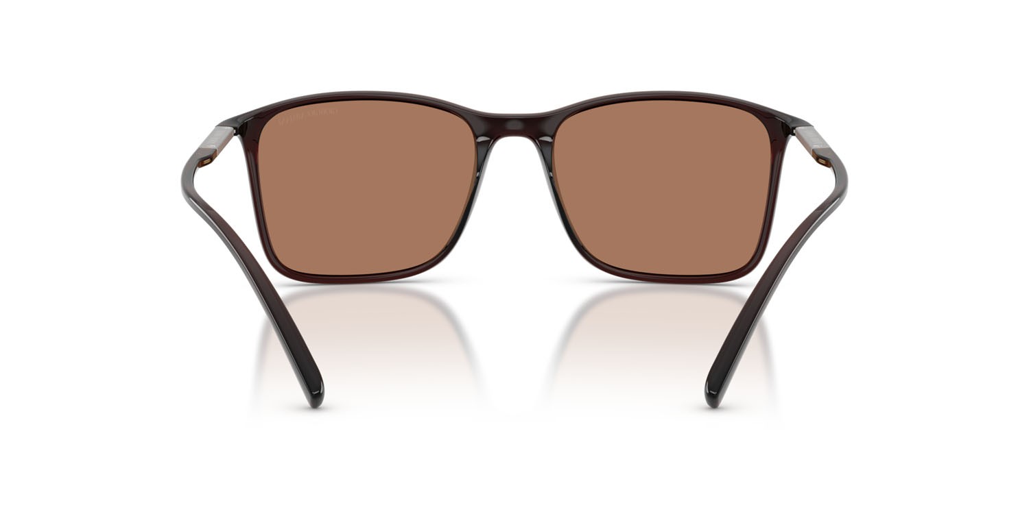 Sunglasses Giorgio Armani AR 8231U (623973) color marrone trasparente shape square lenses marrone
