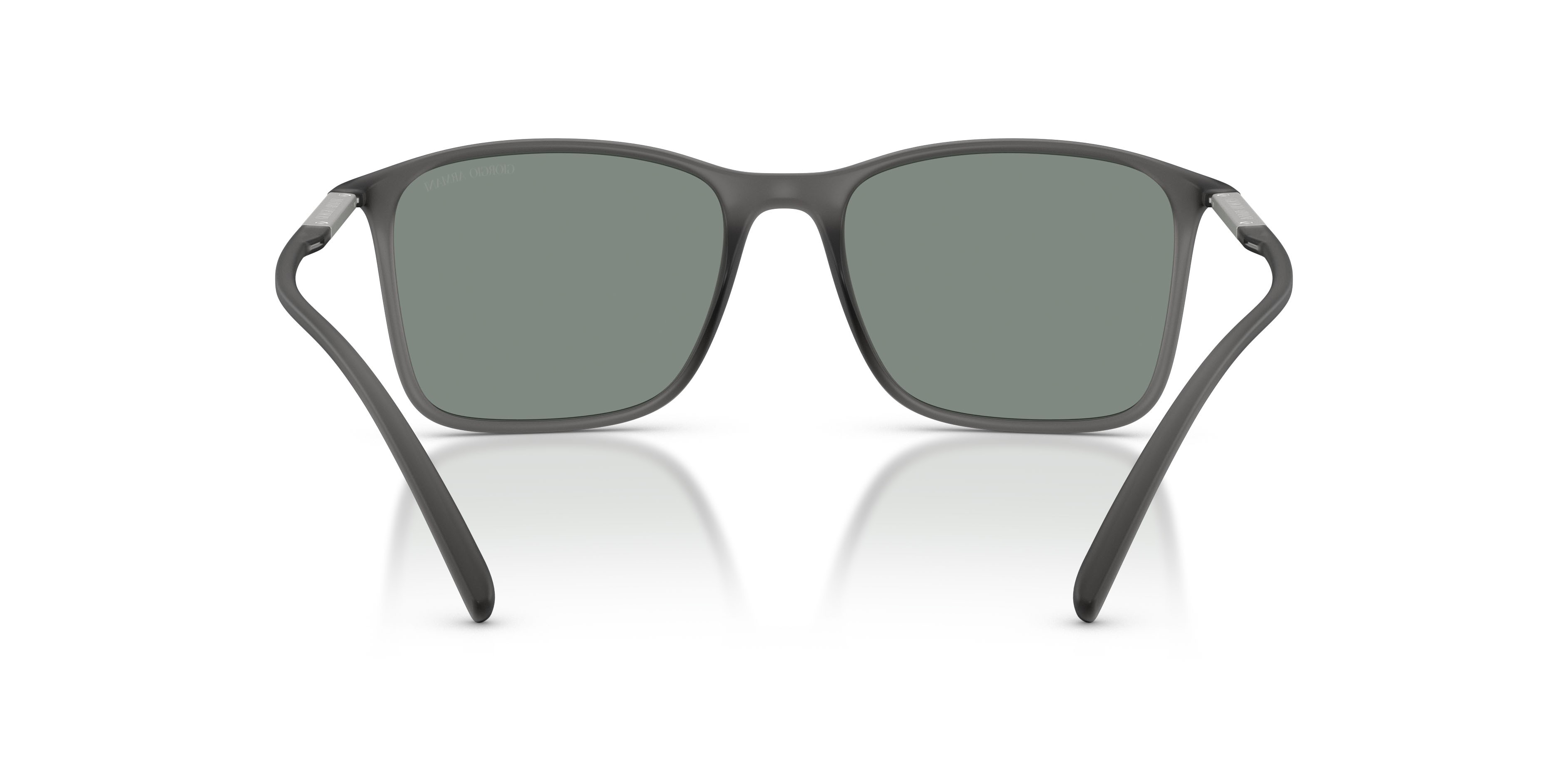 Occhiali da sole Giorgio Armani AR 8231U (6416/1) colore grigio trasparente forma quadrato lenti grigio