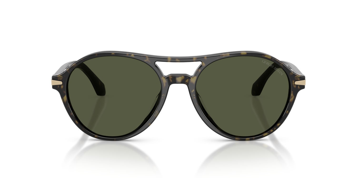 Sunglasses Giorgio Armani AR 8236U (623352) color havana verde shape round lenses verde