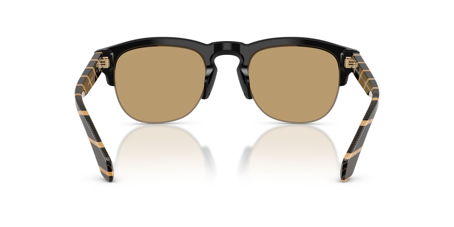 Sunglasses Giorgio Armani AR 8238 (587573) color nero shape pantos lenses marrone