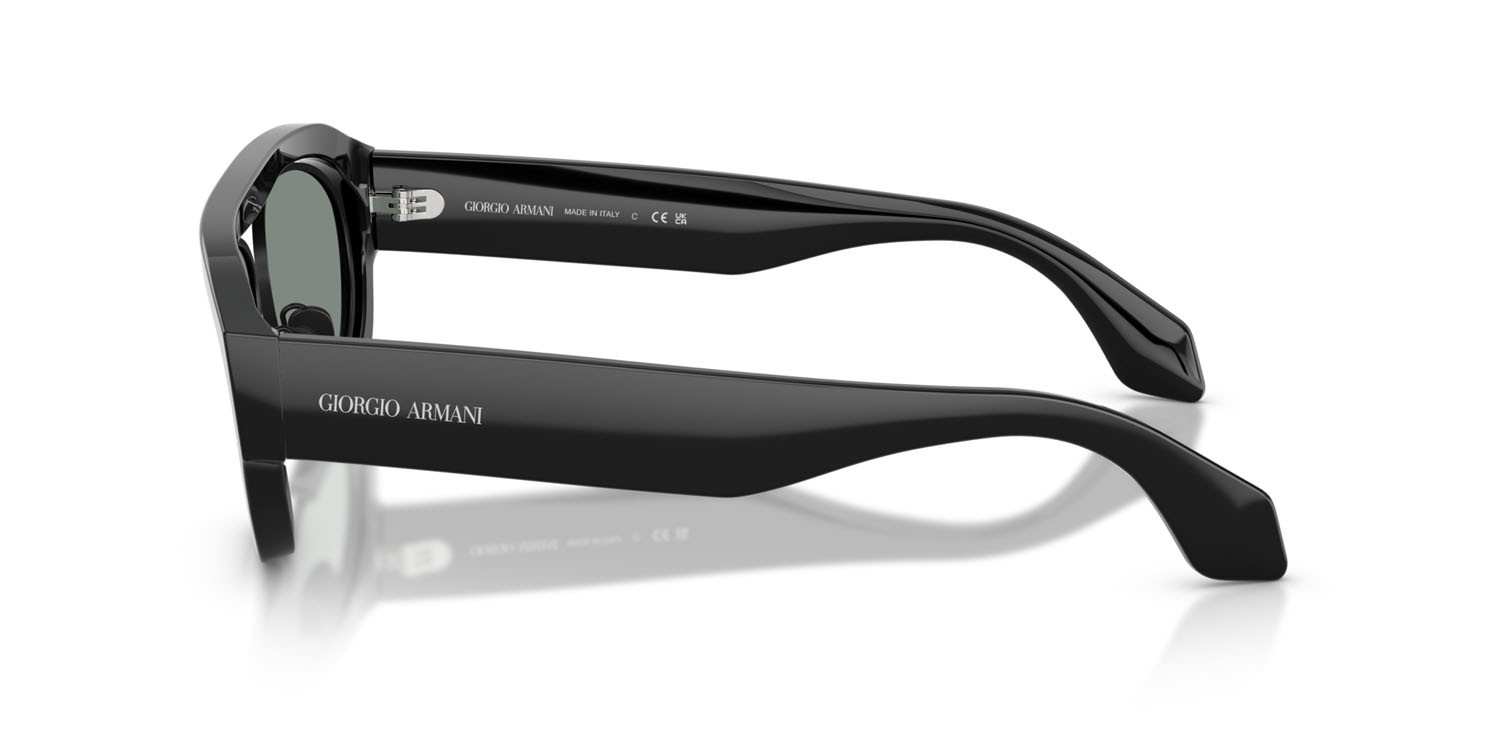 Sunglasses Giorgio Armani AR 8239 (5001/1) color nero shape oval lenses grigio
