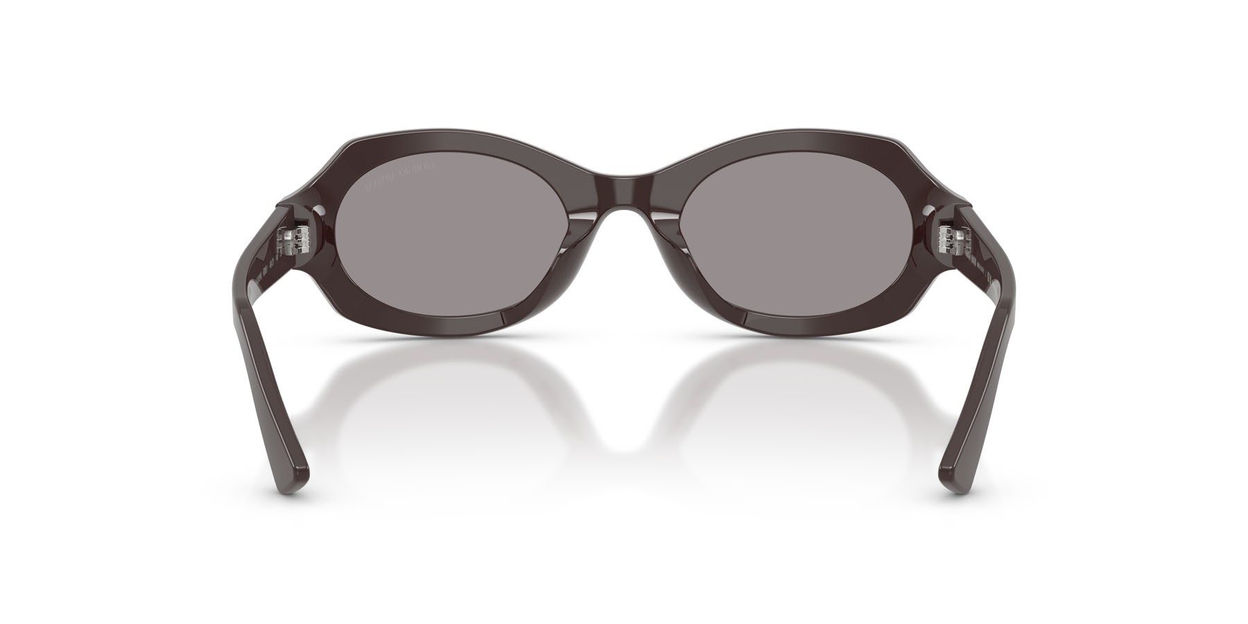 Sunglasses Giorgio Armani AR 8245HU (6306/1) color violetto shape irregular lenses grigio