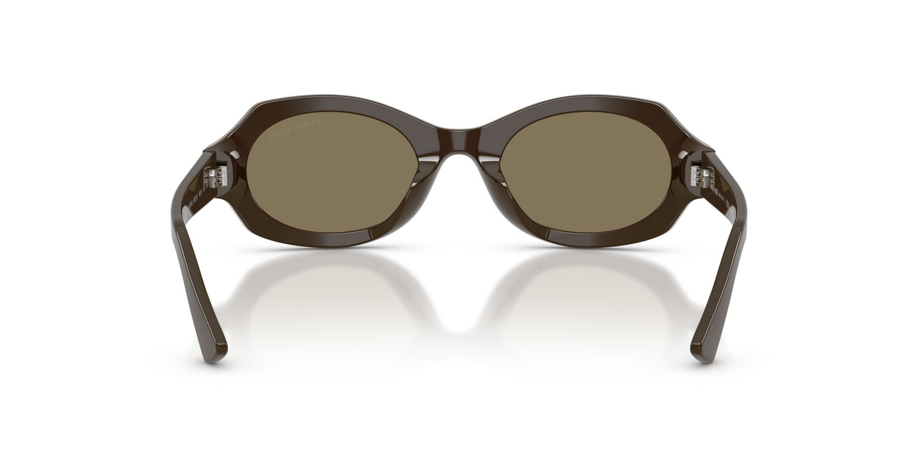 Sunglasses Giorgio Armani AR 8245HU (630773) color marrone shape irregular lenses marrone chiaro
