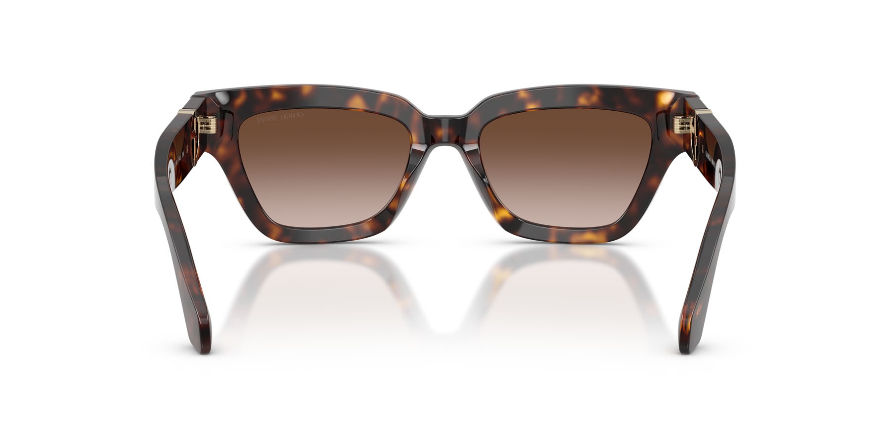 Occhiali da sole Giorgio Armani AR 8246U (587913) colore havana forma cat eye lenti marrone sfumato