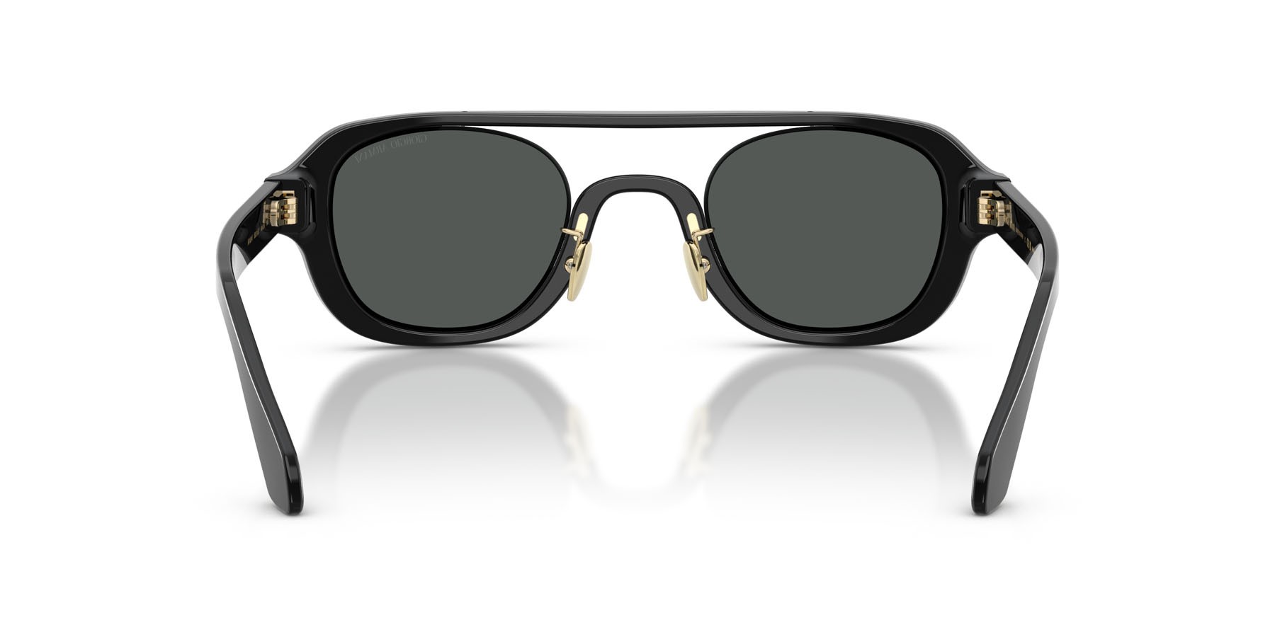 Occhiali da sole Giorgio Armani AR 8247 (500187) colore nero forma irregolare lenti grigio scuro