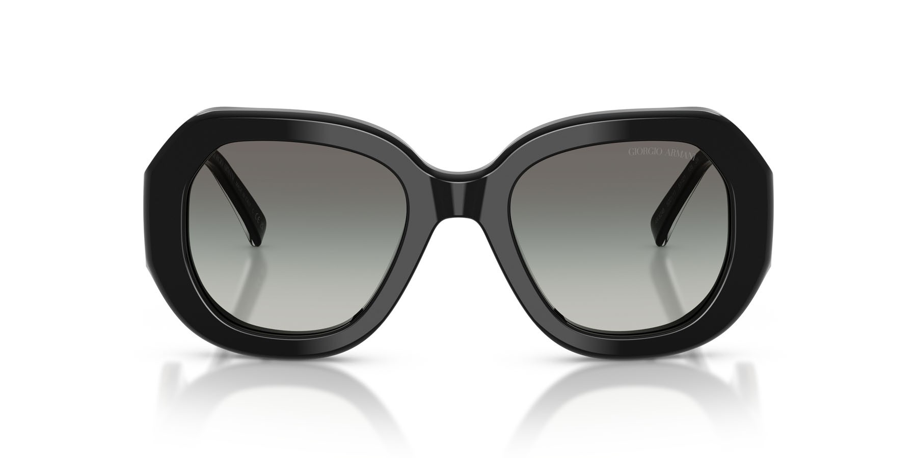 Sunglasses Giorgio Armani AR 8248 (500111) color nero shape square lenses sfumato grigio
