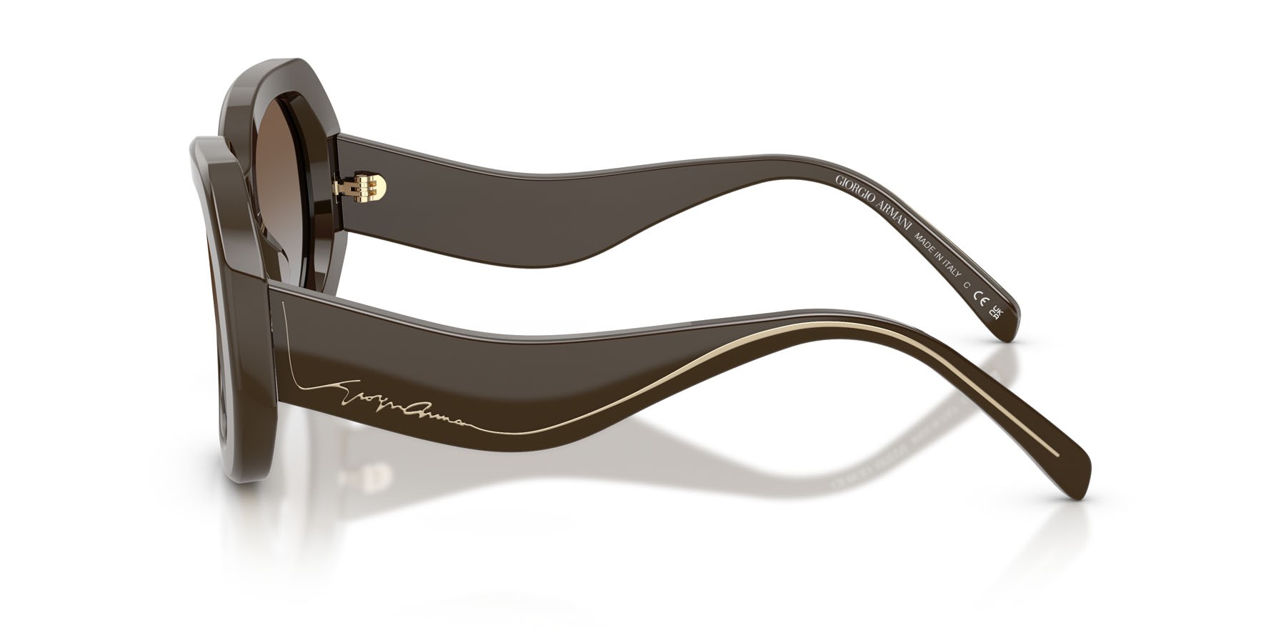 Sunglasses Giorgio Armani AR 8248 (634089) color marrone shape square lenses grigio sfumato marrone