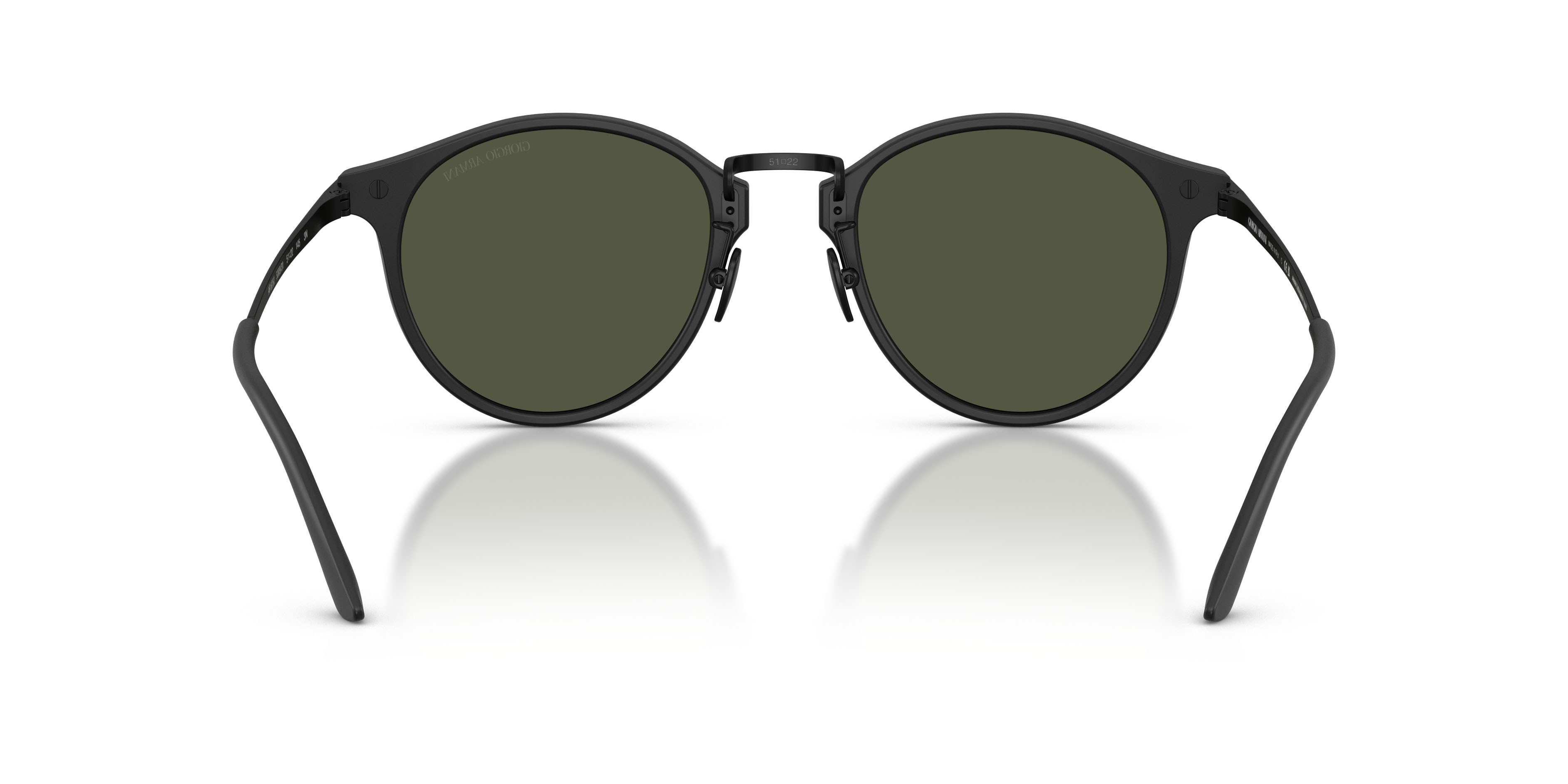 Sunglasses Giorgio Armani AR 8250 (500931) color nero opaco shape pantos lenses verde