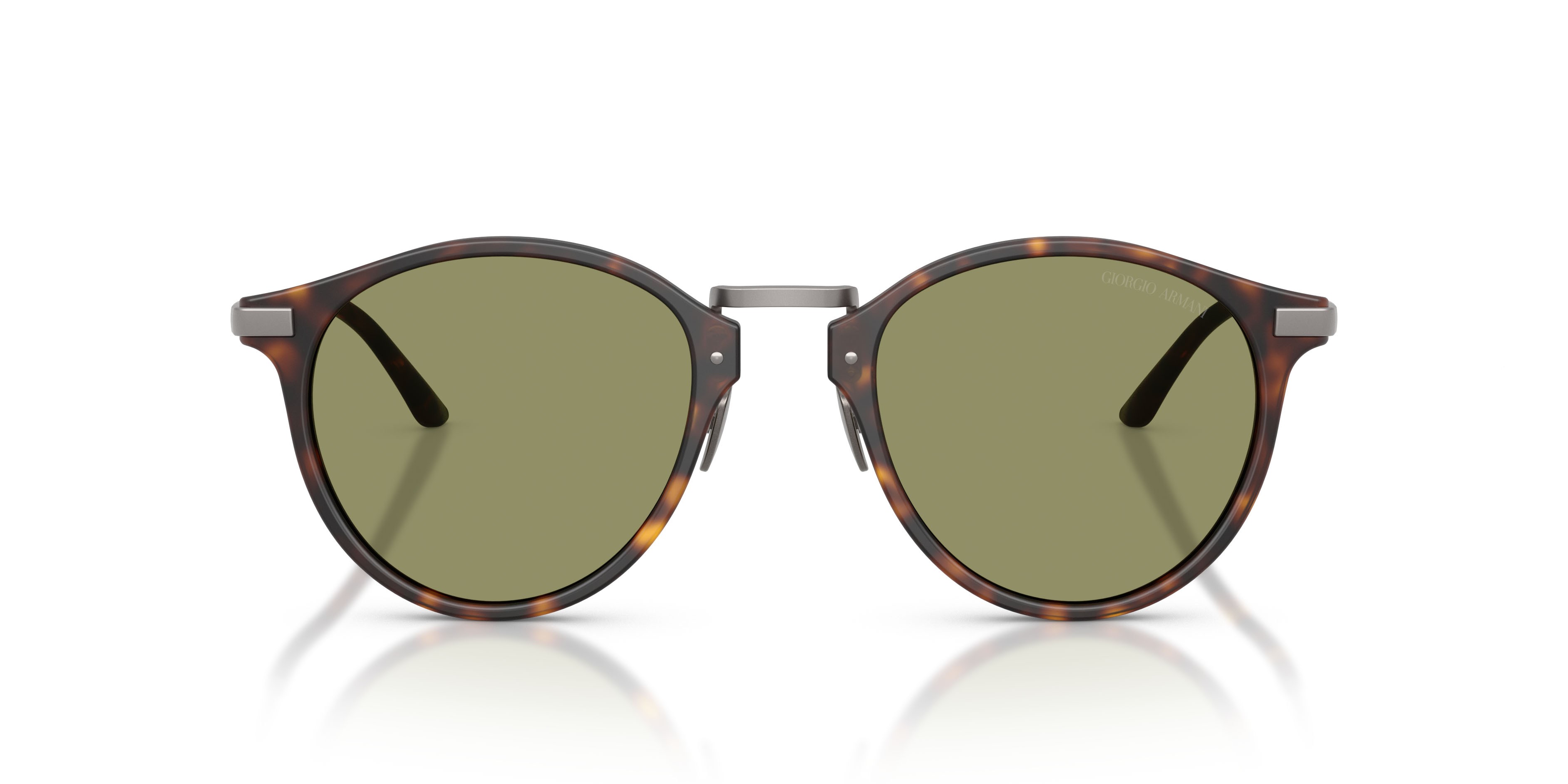 Sunglasses Giorgio Armani AR 8250 (640353) color havana opaco shape pantos lenses verde