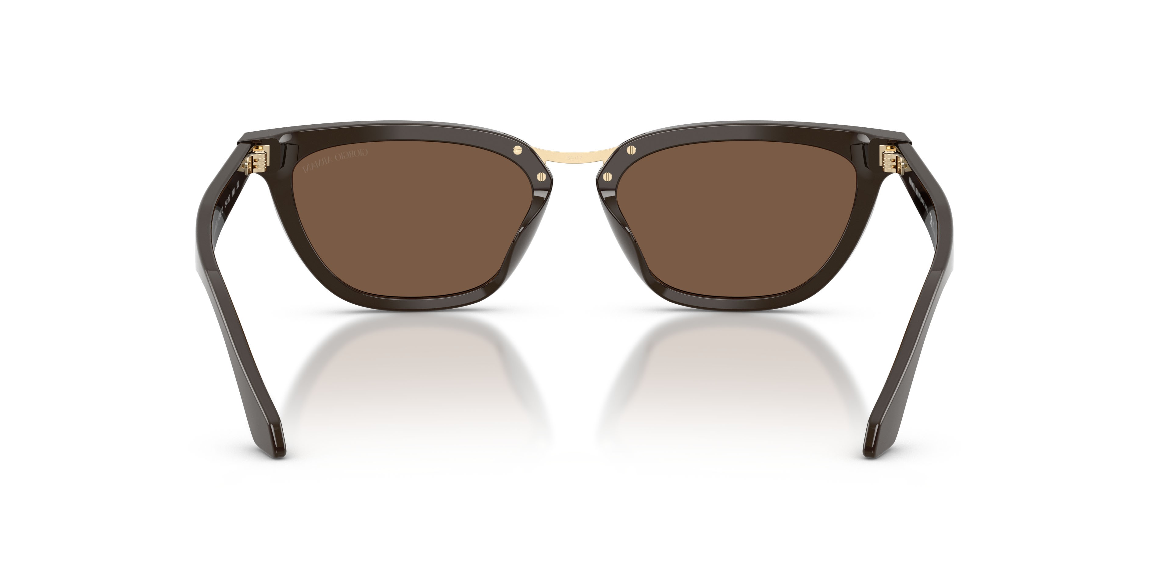 Sunglasses Giorgio Armani AR 8253U (639873) color marrone shape butterfly lenses marrone