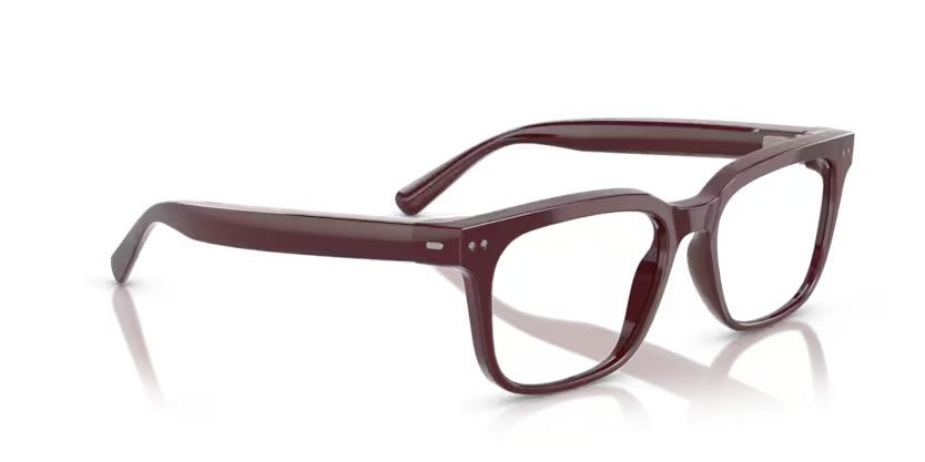 Occhiali da vista Nuance Audio Square 54 AW 5001 (03) colore bordeaux brillante forma quadrato lenti lente demo