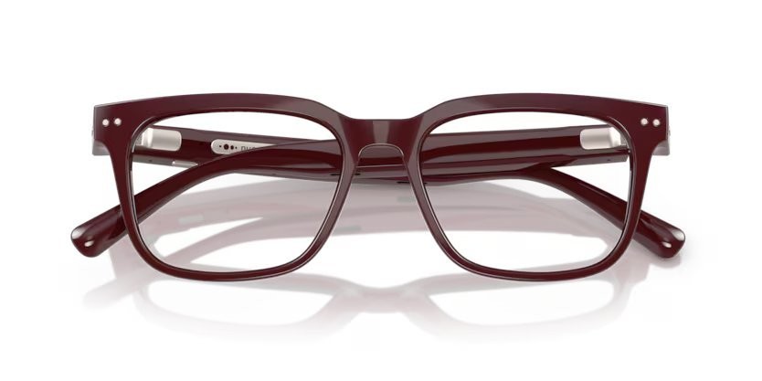 Occhiali da vista Nuance Audio Square 54 AW 5001 (03) colore bordeaux brillante forma quadrato lenti lente demo