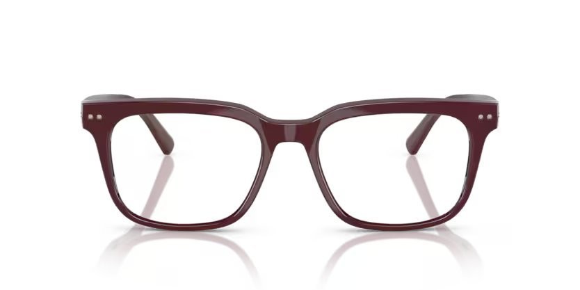 Occhiali da vista Nuance Audio Square 54 AW 5001 (03) colore bordeaux brillante forma quadrato lenti lente demo