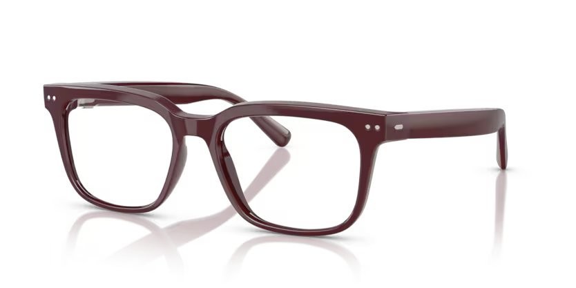 Occhiali da vista Nuance Audio Square 54 AW 5001 (03) colore bordeaux brillante forma quadrato lenti lente demo