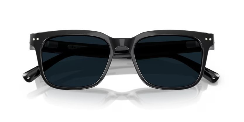 Occhiali da sole Nuance Audio Square 54 AW 5001 (04) colore nero lucido forma quadrato lenti da trasparente a grigio