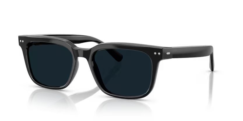 Occhiali da sole Nuance Audio Square 54 AW 5001 (04) colore nero lucido forma quadrato lenti da trasparente a grigio