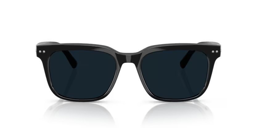 Occhiali da sole Nuance Audio Square 54 AW 5001 (04) colore nero lucido forma quadrato lenti da trasparente a grigio