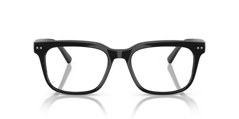 Occhiali da sole Nuance Audio Square 54 AW 5001 (04) colore nero lucido forma quadrato lenti da trasparente a grigio