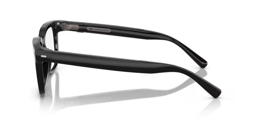 Occhiali da sole Nuance Audio Square 54 AW 5001 (04) colore nero lucido forma quadrato lenti da trasparente a grigio