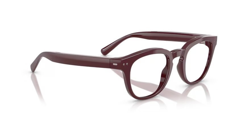 Occhiali da vista Nuance Audio Panthos 48 AW 5002 (03) colore bordeaux brillante forma pantos lenti lente demo