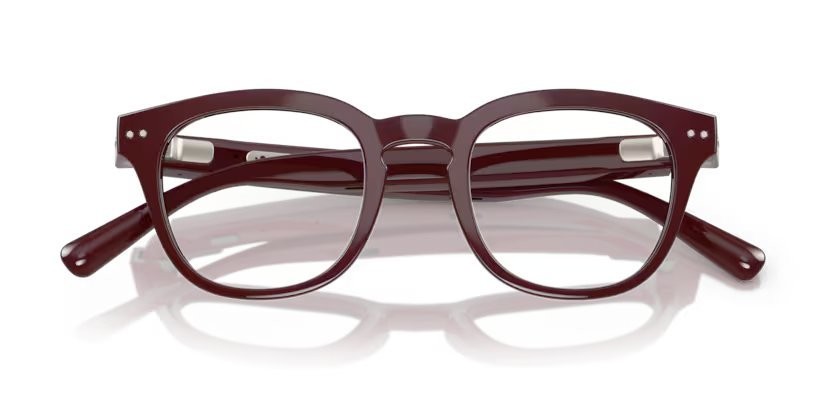 Occhiali da vista Nuance Audio Panthos 48 AW 5002 (03) colore bordeaux brillante forma pantos lenti lente demo