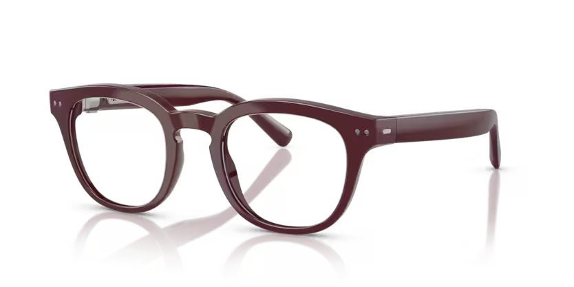 Occhiali da vista Nuance Audio Panthos 48 AW 5002 (03) colore bordeaux brillante forma pantos lenti lente demo