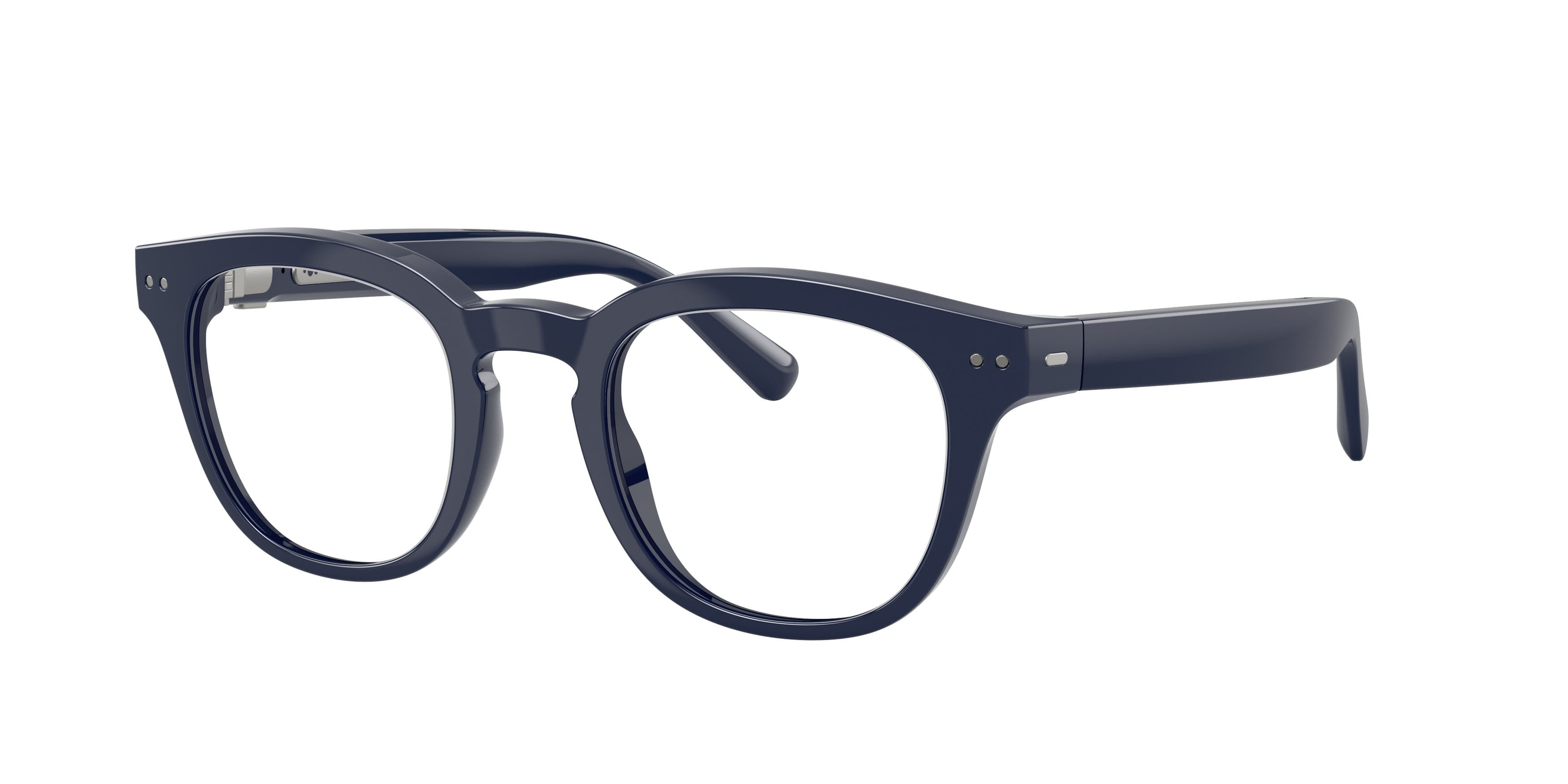 Occhiali da vista Nuance Audio AI Glasses Panthos 48 AW 5002 (09) colore blu intenso forma pantos lenti lente demo