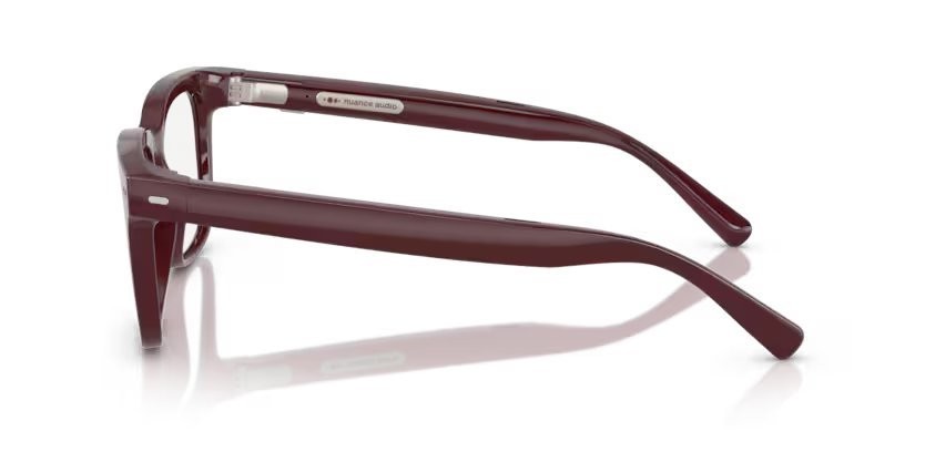 Occhiali da vista Nuance Audio Square 56 AW 5004 (03) colore bordeaux brillante forma quadrato lenti lente demo