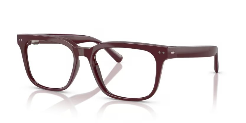 Occhiali da vista Nuance Audio Square 56 AW 5004 (03) colore bordeaux brillante forma quadrato lenti lente demo