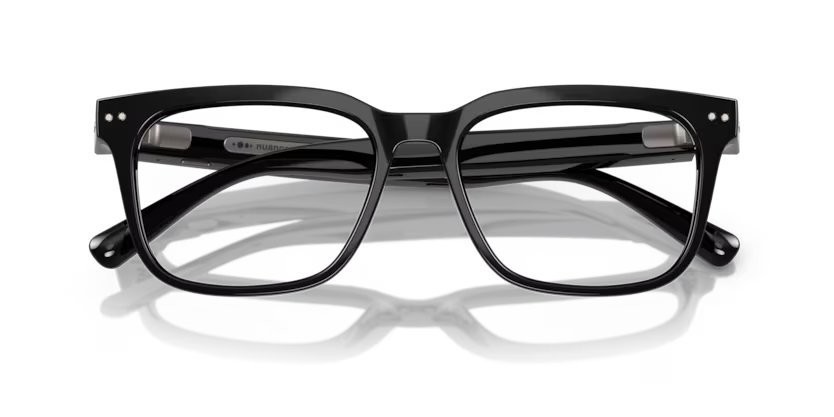 Occhiali da sole Nuance Audio Square 56 AW 5004 (04) colore nero lucido forma quadrato lenti grigio