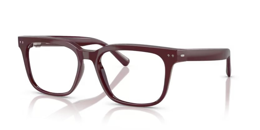 Occhiali da sole Nuance Audio Square 56 AW 5004 (05) colore bordeaux brillante forma quadrato lenti smeraldo