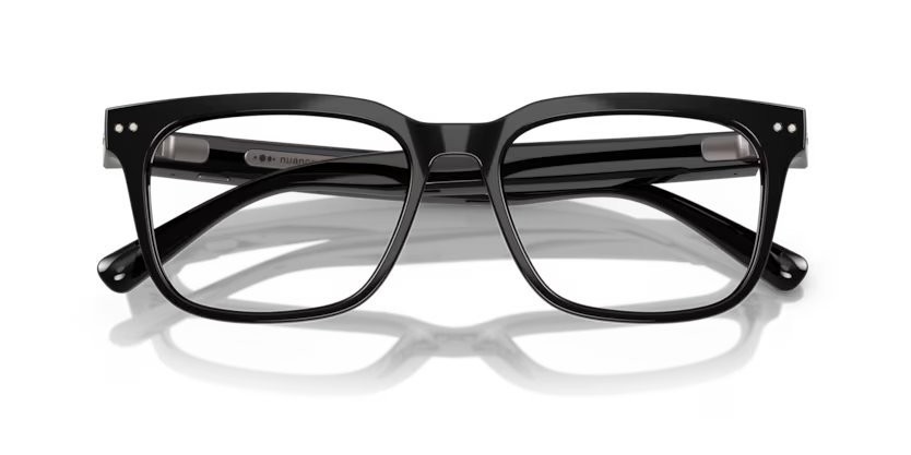 Occhiali da vista Nuance Audio Square 56 AW 5004 (06) colore nero lucido forma quadrato lenti lente demo