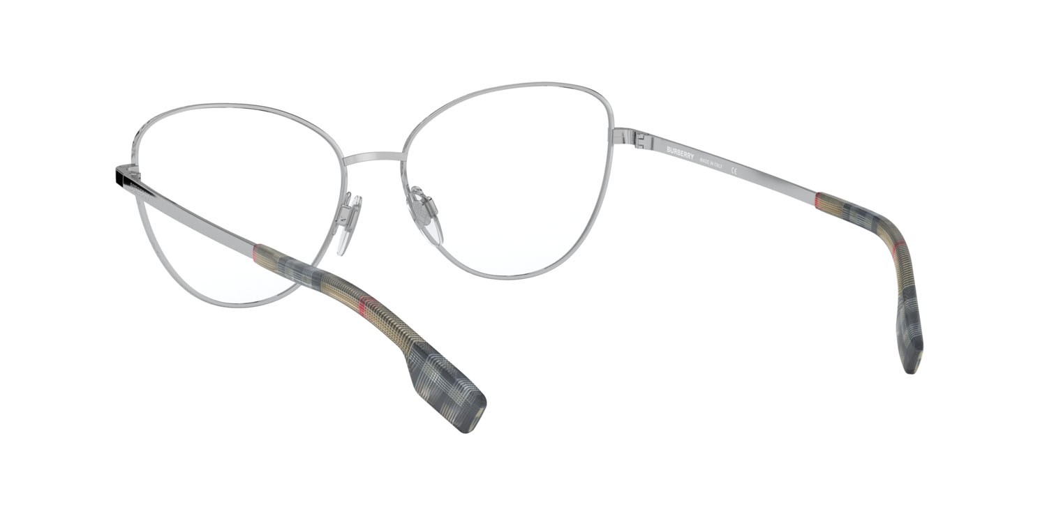 Brillen Burberry Calcot BE 1341 (1005) farbe argento form schmetterling gläser lente demo