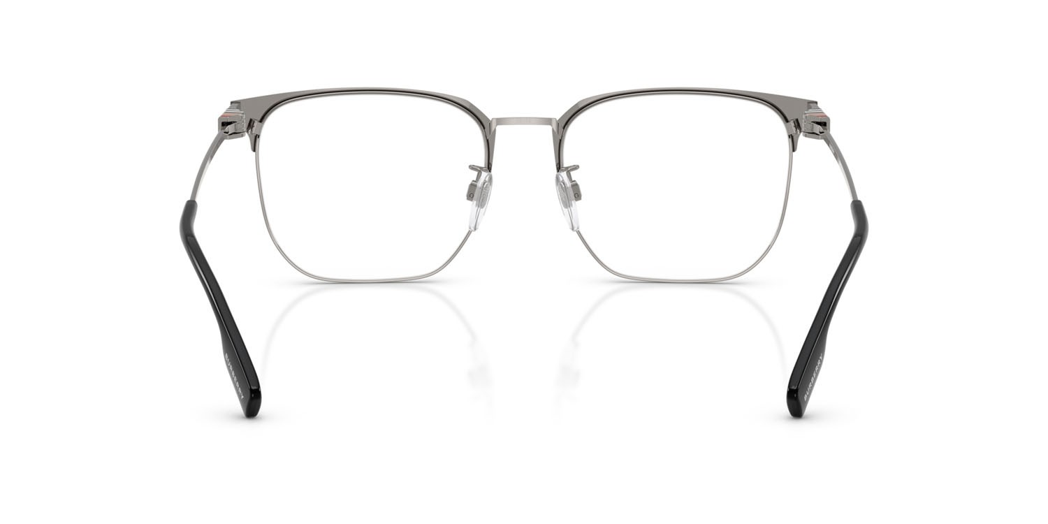 Occhiali da vista Burberry BE 1383D (1335) colore gunmetal/nero forma quadrato lenti lente demo