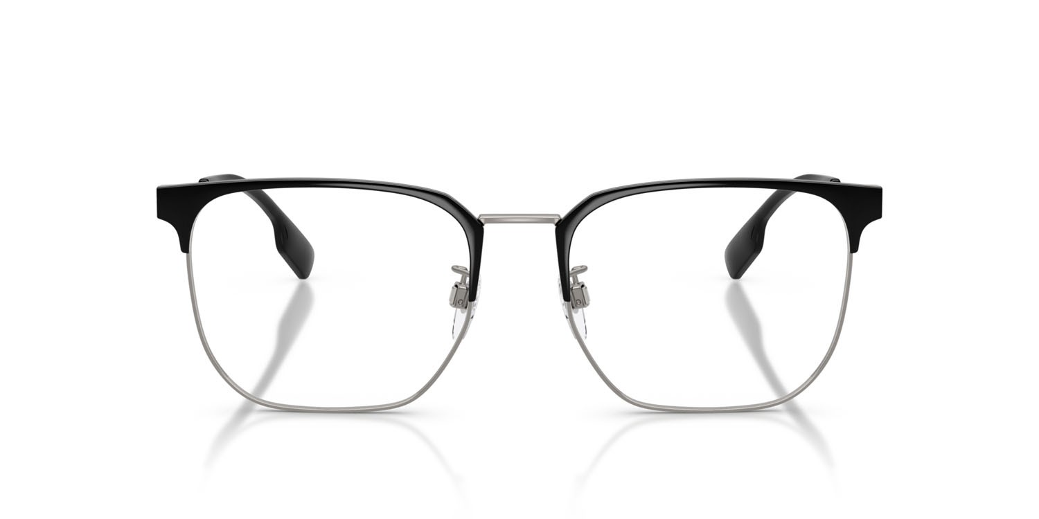 Occhiali da vista Burberry BE 1383D (1335) colore gunmetal/nero forma quadrato lenti lente demo