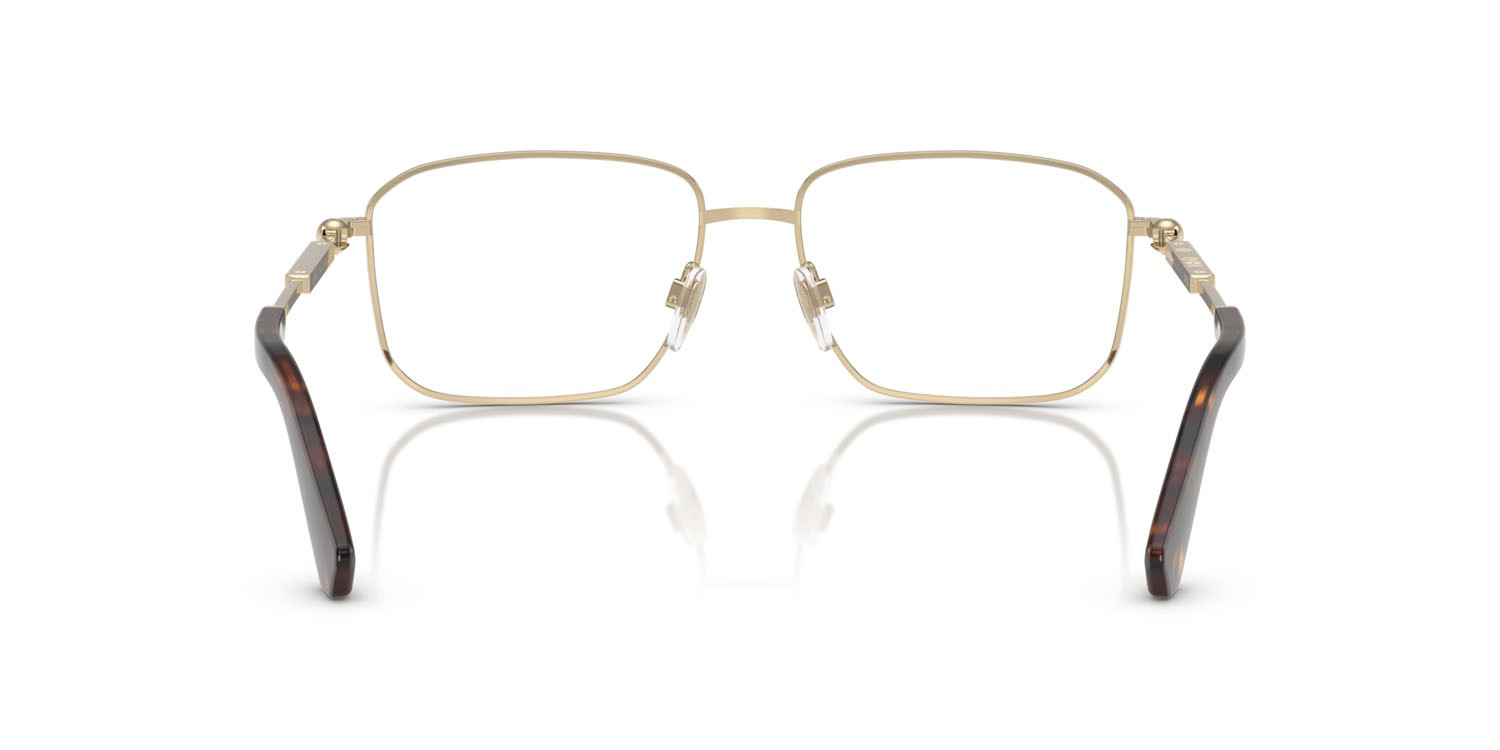 Occhiali da vista Burberry BE 1389 (1109) colore oro chiaro forma rettangolare lenti lente demo