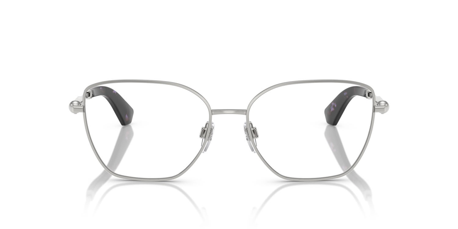 Occhiali da vista Burberry BE 1390 (1005) colore argento forma cat eye lenti lente demo