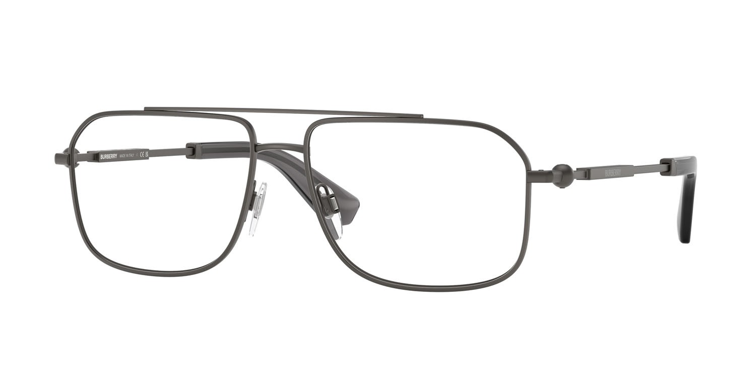 Occhiali da vista Burberry BE 1391 (1316) colore grigio forma rettangolare lenti lente demo