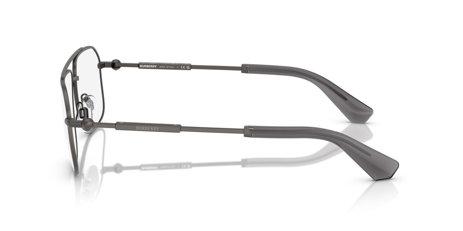 Occhiali da vista Burberry BE 1391 (1316) colore grigio forma rettangolare lenti lente demo