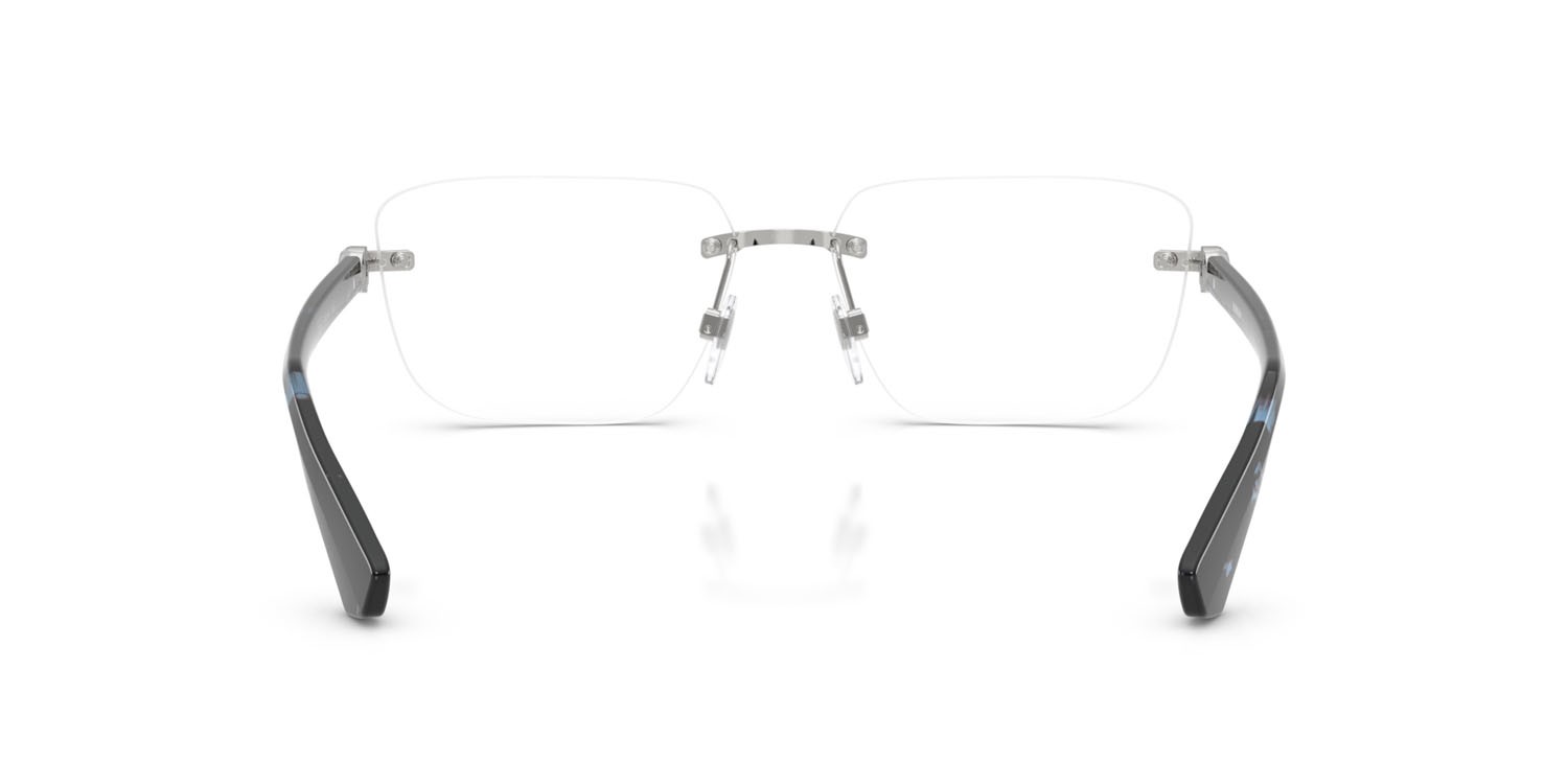 Occhiali da vista Burberry BE 1392 (1005) colore argento forma rettangolare lenti lente demo