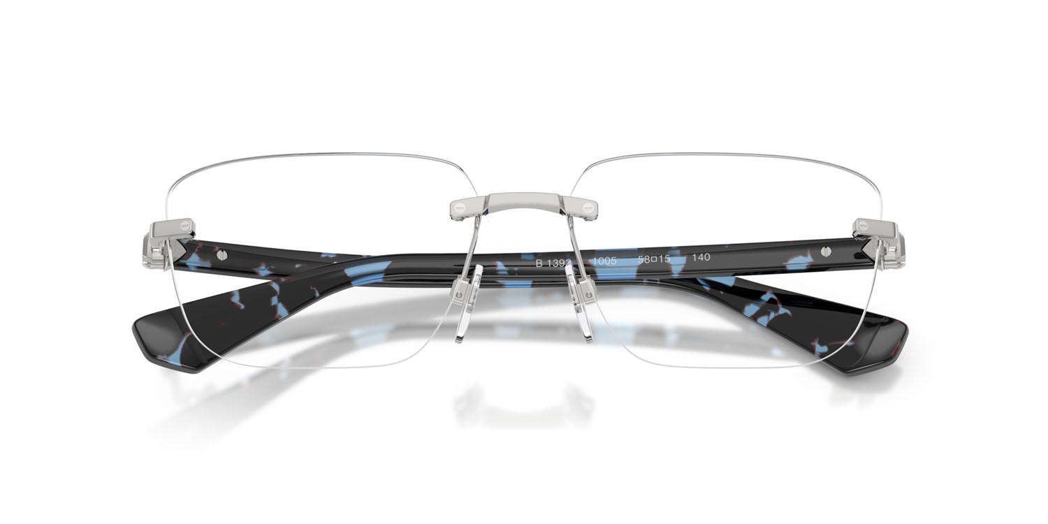 Occhiali da vista Burberry BE 1392 (1005) colore argento forma rettangolare lenti lente demo